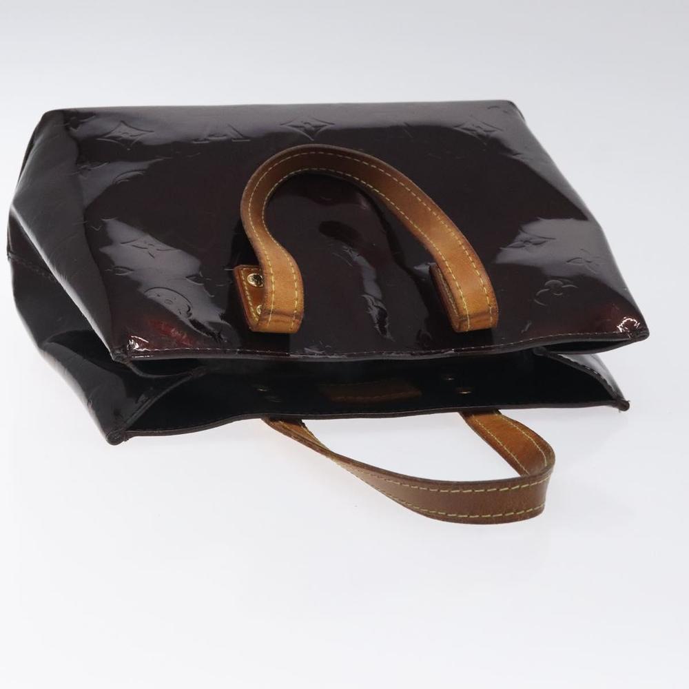 LOUIS VUITTON Monogram Vernis Reade PM Hand Bag Amarante M91993 LV Auth 118523 - Picture 6 of 16